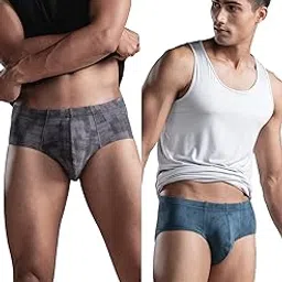 damensch Regular Fit Cotton Blend Printed Frenchie Feelmint Finish Breathable Moisture Wicking Comfortable Microfibre Waistband Stretchable Underwear for Men image 1