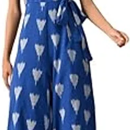 bohemian dream Myra Handloom Ikat Jumpsuit|Comfort fit |side pockets-picture-39