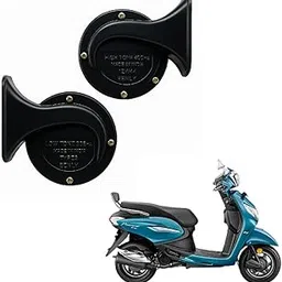 Premium Dual Wind Tone Horn for PLEASURE+ XTEC & Other Bikes & Cars | Loud Sound | 12V Electric Horn Set-picture-27