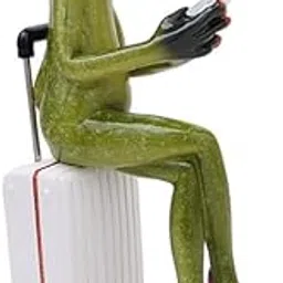 Resin Figurine Frog Sitting on Suitcase Statue for Bedroom Desktop Fireplace|Home & Garden|Home Décor|Figurines-picture-29
