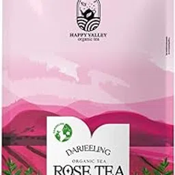 Happy Valley Organic Rose Black Tea | 100g Loose Leaf Darjeeling Tea with Real Rose Petals | Floral Aroma & Taste | Serves 70 Cups | Premium Wellness Brew-picture-41