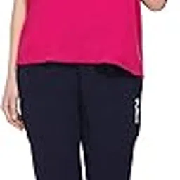 urbe -urban evolution Women's Pink Top with Graphic Print, Navy Trousers | Pyjama Sets for Women | Night Suits for Women-picture-13