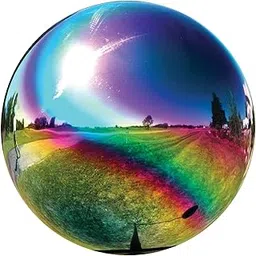 Very Cool Stuff RNB03 Gazing Stainless Steel Globe, 3-inch Diameter, Rainbow-picture-14