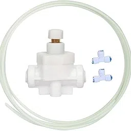 RO UV Water Purifier TDS Controller Kit Screw Switch Valve with 2 Pcs T Connectors and 2 Mtrs 1/4 Inch Pipe (White)-picture-32