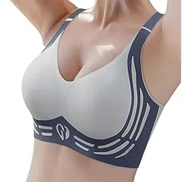 DC Women's Wireless Push-Up Bra | Soft Lightly Padded Full Coverage Bra | Longline High Support Sports Bra for Workout, Gym & Yoga | Comfortable Everyday Bralette (Pack1) M-image-19