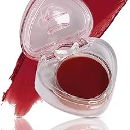 Cuffs N Lashes Sweet Heart Blurry Pudding Blush 5g Lip & Cheek Mud - 07| Caramel kiss | Hydrating Tint with Hyaluronic Acid & Vitamin E | Soft Blur Cream Blush & Lip Tint image 1