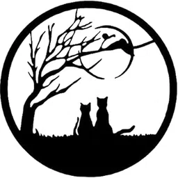 MERISHOPP Cat Metal Wall Art Modern Decorative Iron Art Artwork for Entryway Home Cafe Style B-picture-10