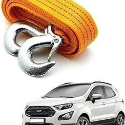 3 Ton Heavy Duty Tow Rope Strap with Steel Hooks (4 Meter, Yellow) – Super Strong Towing Belt for Ford Ecosport T-2 – Durable Recovery Strap for Emergency Vehicle Pulling-image-90