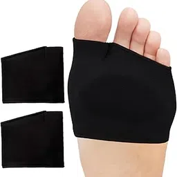 CoolShef 1 Pair Metatarsal Pads for Women and Men Black - Soft Gel Forefoot Pads, Breathable Cushion Sleeves, Foot Support for Pain Relief-picture-12