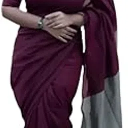 _Agamoni_ Elegant Saree Woven Solid/Plain Handloom Pure Cotton Saree with Blouse Piece - Classic, Elegant, and Comfortable Cotton Saree for Daily or pretty look.-image-66