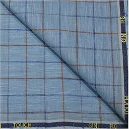 v walker's Men's Cotton Unstitched 1.60 m Checkered Shirt Fabric (Multicolour, Free Size)-picture-18