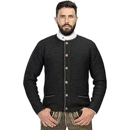 schöneberger trachten couture Anton High-Quality Men's Cardigan – Traditional Wool Jacket – Cardigan Jacket in Brown or Blue – Anton-picture-28