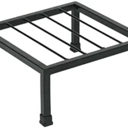 N.A Supplier NAYRA Metal Planters Square Shape Thick and Strong Leg with Ruber |Black Stand Stylish Gamla Planters Perfect Stand for Planter Indoor and Outdoor (25 CM Stand) Set of 1-image-12