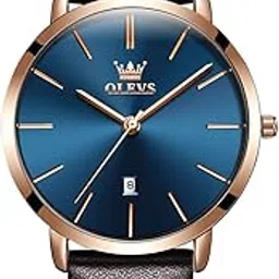 olevs Womens Watch Minimalist Simple Slim Thin Original Analog Quartz Dress Wrist Watches Stainless Steel Mesh or Leather Strap Waterproof Watches for Ladies-picture-54
