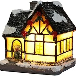MYADDICTION Light Up Christmas Decoration LED Miniature House Village (Style 2)-picture-24