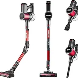 INALSA Cordless Stick Vacuum Cleaner 250W|28KPA Powerful Suction|Digital touch Display|3 Speed Control|Flexible 180°Rotation|Motorised brush With LED Light|800 ML Dust Tank|3 Layer filteration,Ozoy Go-picture-23