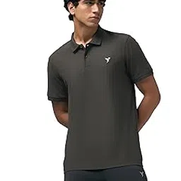 technosport Men Polyester Slim Fit Solid Half Sleeve Polo T-Shirt with Matpiq, Techno Dry and Anti-Microbial for Regular and Casual Use-picture-44