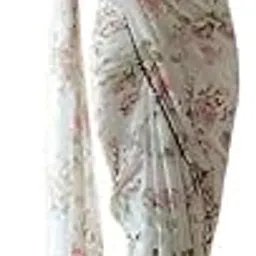 ready to wear saree || Instant wear saree || Bollywood style saree || Elegant Ready-to-Wear Floral Printed Organza Saree with Lace Border-image-7