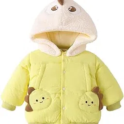 Boys Yellow Full Sleeves Face Applique Jacket For Age (9-12 Months)-image-14