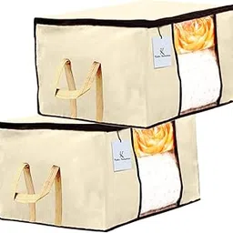 Kuber Industries Underbed Rectangular Storage Bag Cover (Ivory, Extra Large) - Set of 2 (CTKTC23826)-picture-10