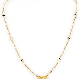 meenaz Traditional One Gram Gold Long Stylish Meenakari Maharashtrian Wati Mangal sutra Tanmaniya maglsutra nallapusalu Black Beads Mangalsutra For Women chain golden - MS-ME903-picture-14