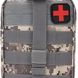 hmv mall Outdoor First Aid Kit Molle Pouch Tactical Medical Bag Nylon Travel Bag Camping Climbing Bag Emergency Pouch (ACU)-picture-19