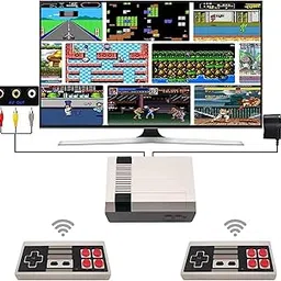 PSS TV Video Game Console 620 Pre-Installed Games Ret-ro Game Console, Mini CLAS-sic Game System with 2 Wireless Controllers, AV Output Plug & Play Childhood Mini CLAS-sic Console image 1