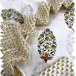 Handcrafted Elegance – 100% Pure Cotton Unstitched Suit with Hand Block Print-picture-29