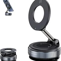 vljsfkh Vipbugo Phone Holder, Vipbu Phone Mount, 360° Adjustable Vacuum Magnetic Phone Holder, Super Strong Suction Magnetic PhoneHolder, 360° Foldable Magnetic Phone Holders (Black-A)-picture-14