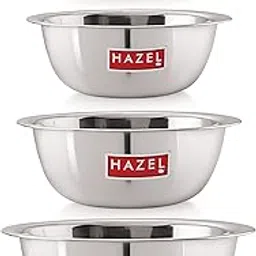 HAZEL Stainless Steel Mixing Bowl Set of 4 | 350ml to 1100ml SS Bowls for Kitchen | Steel Katori for Snacks, Cooking & Serving | Multipurpose Bowls-picture-13