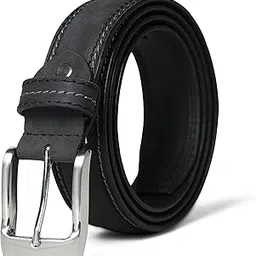 fantastix Top-Grain Leather Belt for Men - 1.3" Width | Adjustable Formal & Semi-Formal Wear | Fits Waist up to 46 inches - Stylish Grey-picture-47
