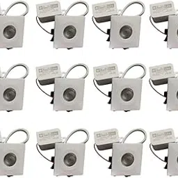 Swift Lite LED Light Pack of – 12, 2 Watts – Square Button Light - Warm White (P12 - WW-2W SBL)-picture-13