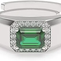 clara Real 925 Sterling Silver Thor Band Ring |Size Adjustable, Rhodium Plated, Swiss Zirconia | Gift for Men & Boys-picture-23