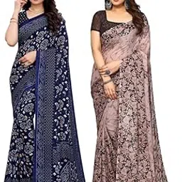 satrani Women's Plain Pure Georgette Saree-picture-12