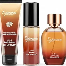 Bel Avenir Esperanza Luxe Layering Gift Set – 3 in 1 Perfume, Body Mist & Lotion (300 ml) – Citrus Floral & Amber Accord – Long Lasting Woman Fragrance Gift – An Elegant Ritual by Bel Avenir-image-14