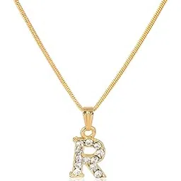 czardonic Name Alphabet Letter R Gold Plated image 1