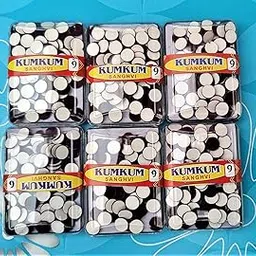 SSKR Maroon Bindi Daily Use Simple Forehead Bindi for Women - Pack of 6 Boxes (Bindi Size : 4 mm each)-picture-48