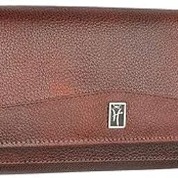 hawai Brown Genuine Leather Wallet for Women | 4 Compartment | 5 Zippered Pocket | 2 Photo ID Window | 3 Card Slots | Ladies Purse | Ladies Wallet |-picture-26