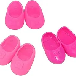CALANDIS™ 3 Pairs/Set Shoes Sandal Slippers for 25cm Mellchan Doll Outfit Accs Pink | Modern | Clothes & Accessories | Dolls-picture-19