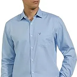 van heusen Men's Cotton Slim Fit Durapress Superior Textured Shirt-picture-26