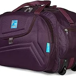 m medler Voltage Nylon 55 litres Waterproof Strolley Travel Duffle Bag- 2 Wheels - Luggage Bag - Purple-picture-31
