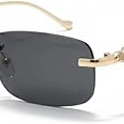 rorce Classic Rimless Sunglasses for Men & Women – Stylish Frameless Shades for Driving & Travel-picture-29
