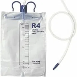 R4 URINE BAG WITH BOTTOM OUTLET (PACK OF 5 PCS) Urine Bag For Women | Urine Collector Men Patient Capacity - 2000ml-image-17