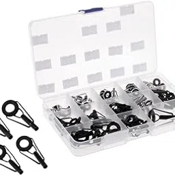 enakshi (label) Enakshi 65Pcs Fishing Rod Guides Replacement Tip Ring Ceramic Guide Eye 4mm-10.5mm|Collectibles-picture-33