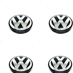 SNTP OGL Quality Wheel Cap/Wheel Cap Hub for Polo 2009-Present/Vento 2010-Present/Ameo 2016-Present Black with Chrome Set of 4Pcs 1J0601171 56MM-image-55