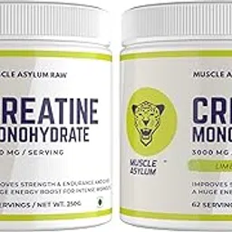 Muscle Asylum Creatine Powder Lime Lemon (62 Servings) & Creatine Powder Unflavoured (83 Servings)-image-35
