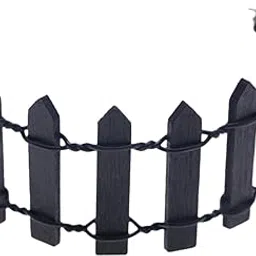 CALANDIS™ Miniature Garden Fence Decorative Fence for Fairy Garden DIY Model Flowerpot black-picture-12