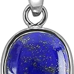 Lapis Lazuli Lazwart Gemstone Weight 10.50 Carat Lapis Lazuli Silver Plated Pendant/Locket Certified Natural Loose Lajwart for Men & Women By Lab - Certified-image-46