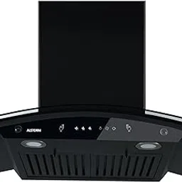 ALPHA FL BK 60 cm 1500 m/hr Baffle-filters Auto-Clean Kitchen Chimney with Motion-Sensor and Touch-Control (Baffle-filters FL Black Chimney with 5 years motor-warranty)-picture-27