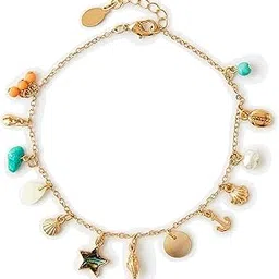 accessorize London By The Sea Charm Adjustable Bracelet for Women-picture-26